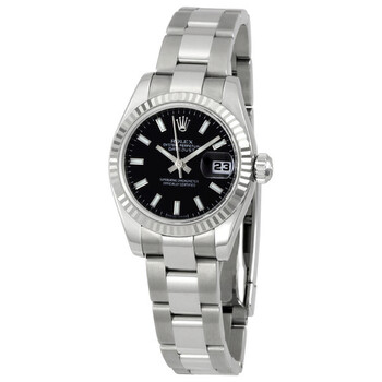 Lady Datejust 26 Black Dial Stainless steel Oyster Bracelet Automatic Watch 179174BKSO