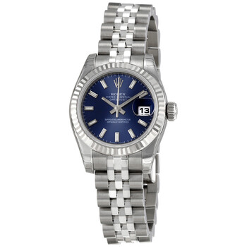 Lady Datejust 26 Blue Dial Stainless Steel Jubilee Bracelet Automatic Watch 179174BLSJ