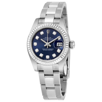 Lady Datejust 26 Blue Dial Stainless Steel Oyster Bracelet Automatic Watch 179174BLDO