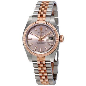 Lady Datejust 26 Pink Dial Stainless Steel and 18K Everose Gold Jubilee Bracelet Automatic Watch 179171PSJ