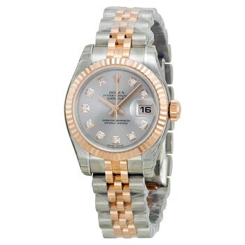 Lady Datejust 26 Silver Dial Stainless Steel and 18K Everose Gold Jubilee Bracelet Automatic Watch 179171SDJ