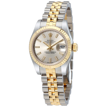 Lady Datejust 26 Silver Dial Stainless Steel and 18K Yellow Gold Jubilee Bracelet Automatic Watch 179173SSJ