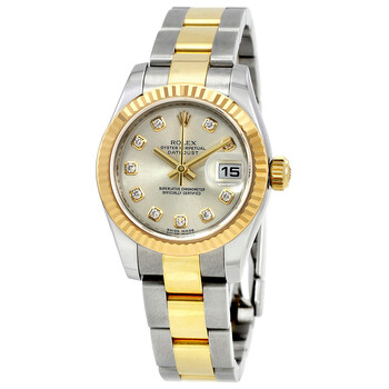 Lady Datejust 26 Silver Dial Stainless Steel and 18K Yellow Gold Oyster Bracelet Automatic Watch 179173SDO