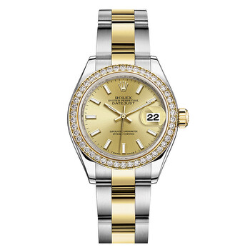 Lady Datejust Champagne Dial Diamond Bezel Automatic Watch 279383CSO