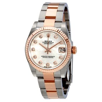 Lady Datejust Mother of Pearl Diamond Stainless Steel and 18K Everose Gold 178271MDO