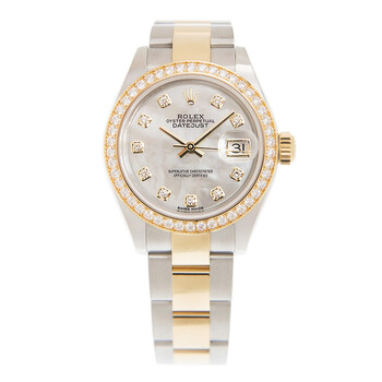 Lady Datejust Mother of Pearl Diamond Steel and 18K Yellow Gold Oyster Watch 279383MDO