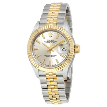 Lady Datejust Silver Dial Steel and 18K Yellow Gold Automatic Watch