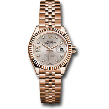 Lady Datejust Sundust Diamond Dial 18K Everose Gold Watch 279175SNRDJ
