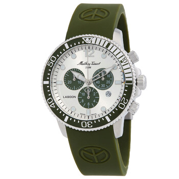 Lagoon Chronograph Silvertone Dial Watch H123CHLGV