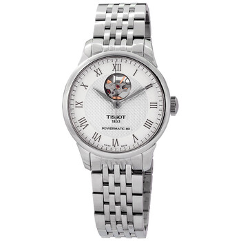 Le Locle Automatic Open Heart Silver Dial Watch T0064071103302