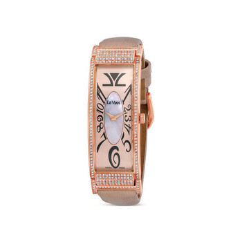 Le Vian Time Quartz Diamond Pink Dial Watch LV9425DB