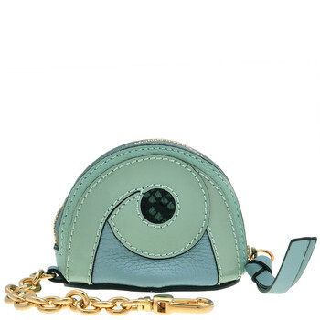 Leather Poppy Coin Case n Pale Opal