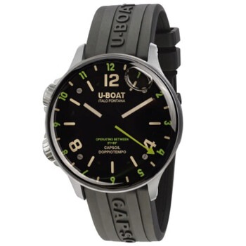 Lefty Capsoil Doppiotempo Quartz Black Dial Watch