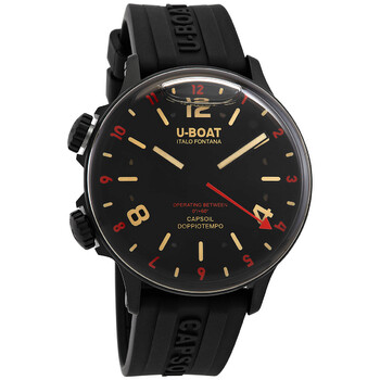 Lefty Capsoil Doppiotempo Quartz Black Dial Watch