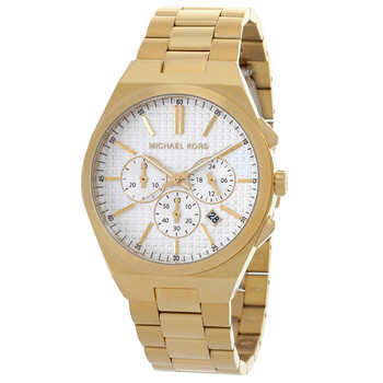 Lennox Chronograph Quartz White Dial Watch MK9120