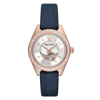 Leo Automatic Crystal Silver Dial Watch AR60071