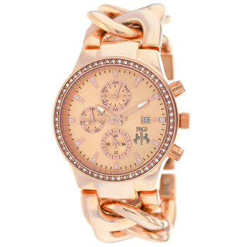 Lev MultiFunction Rose Dial Rose Goldtone Watch JV1227