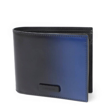 Logo Plaque Leather Wallet