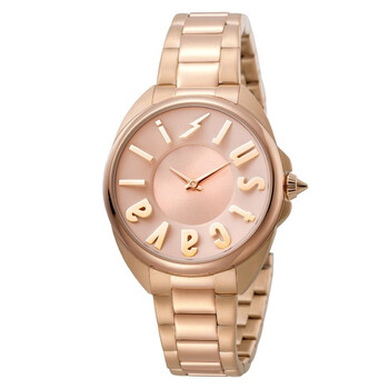 Logo Rose Gold Dial Watch JC1L008M0095