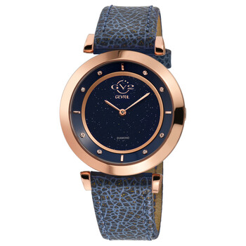 Lombardy Quartz Diamond Blue Dial Watch
