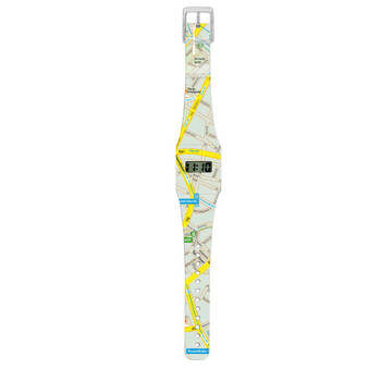 Lost In Berlin Paperlike Quartz Digital Watch PU10920