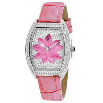 Lotus Quartz Pink Dial Watch CV4852