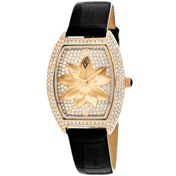 Lotus Quartz Rose Gold Dial Watch CV4856
