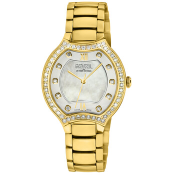 Lugano Diamond Mother of Pearl Dial Watch 11221B