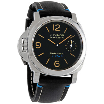 Luminor LeftHanded Hand Wind Black Dial Watch PAM00796