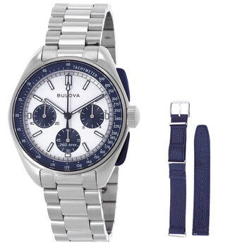 Lunar Pilot Archive Chronograph Quartz Silver Dial Watch 98K112