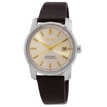 Luxe King Seiko Automatic Champagne Dial Watch SJE087