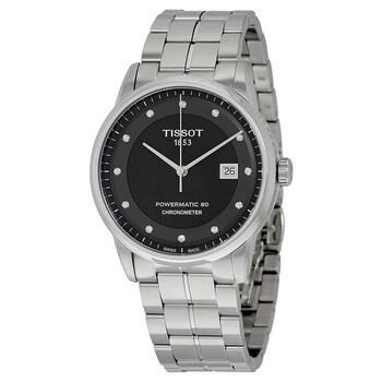 Luxury Automatic Black Diamond Dial Watch T086.408.11.056.00