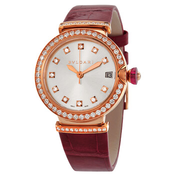 Lvcea Automatic Silver Dial 18kt Rose Gold Watch