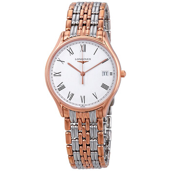 Lyre White Dial Two Tone Watch L4.759.1.11.7