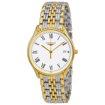 Lyre White Dial Twotone Watch L4.759.2.11.7