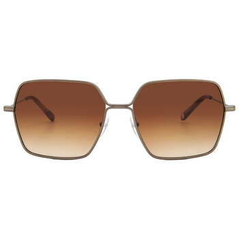 MEADOW SUN Brunette Square Sunglasses 4067 ATGVINBRTBRNTG