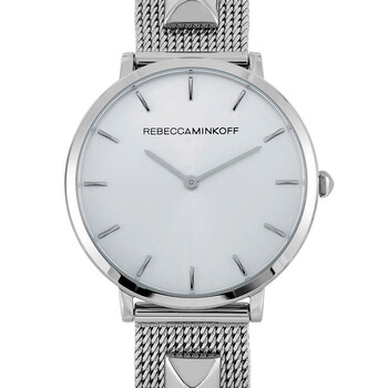 Major Quartz Silver White Dial Watch