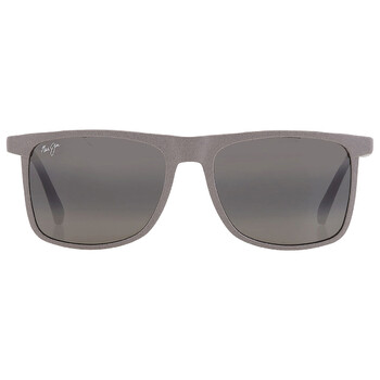 Makamae Neutral Grey Rectangular Sunglasses 61914