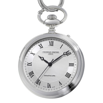 Manufacture Silver Dial Pocket Watch FC700MC6PW6