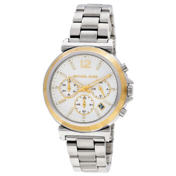 Maren Chronograph Quartz White Dial Watch MK7495