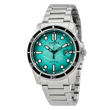 Marine 1810 EcoDrive Turquoise Dial Watch AW181689L