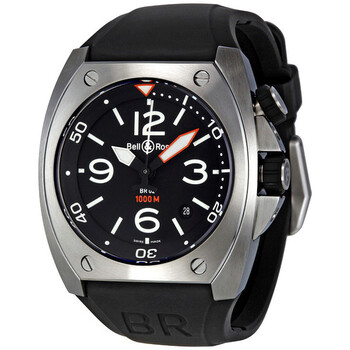 Marine Black Dial Steel Case Watch BR0292STEEL