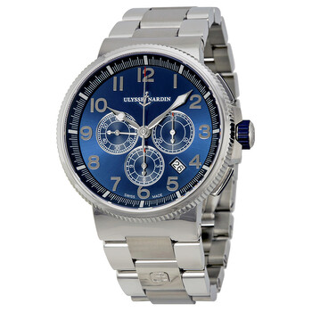 Marine Chronograph Metallic Blue Dial Stainless Steel Watch 15031507M63