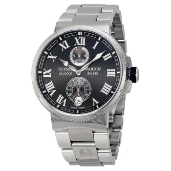 Marine Chronometer Black Dial Watch 11831267M42