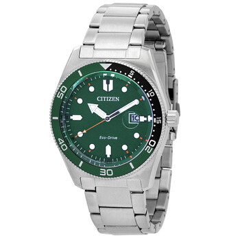Marine EcoDrive Green Dial Watch AW176880X