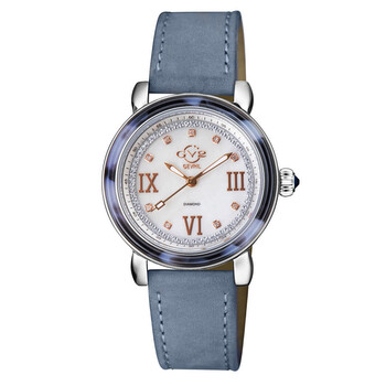 Marsala Tortoise Diamond Mother of Pearl Dial Watch