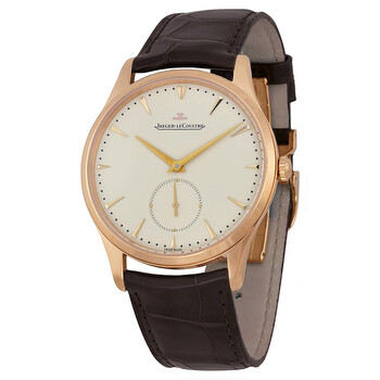 Master Grande Ultra Thin Beige Dial Dark Brown Leather Watch Q1352420