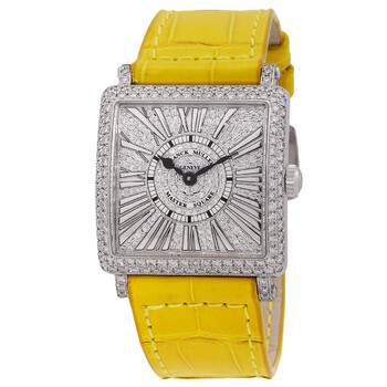 Master Square Relief Quartz Diamond Watch 6002 L QZ R D CD OG