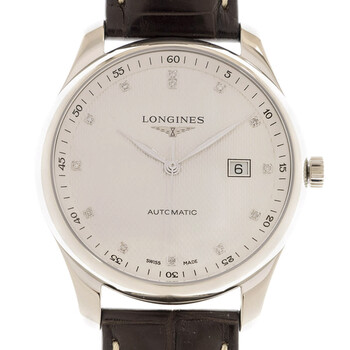 Master Ultra Thin Automatic Diamond Silver Dial Watch L2.893.4.77.3