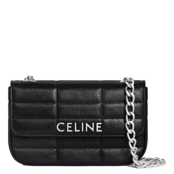 Matelasse Monochrome Chain Shoulder Bag